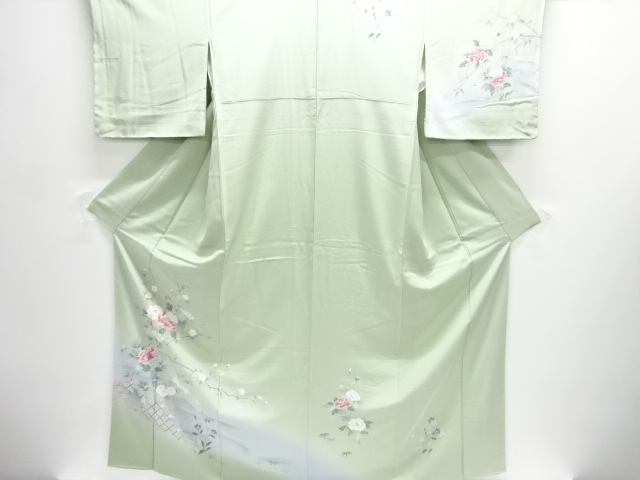 JAPANESE KIMONO / UNUSED HOMONGI / YUZEN / PEONY & KIKU